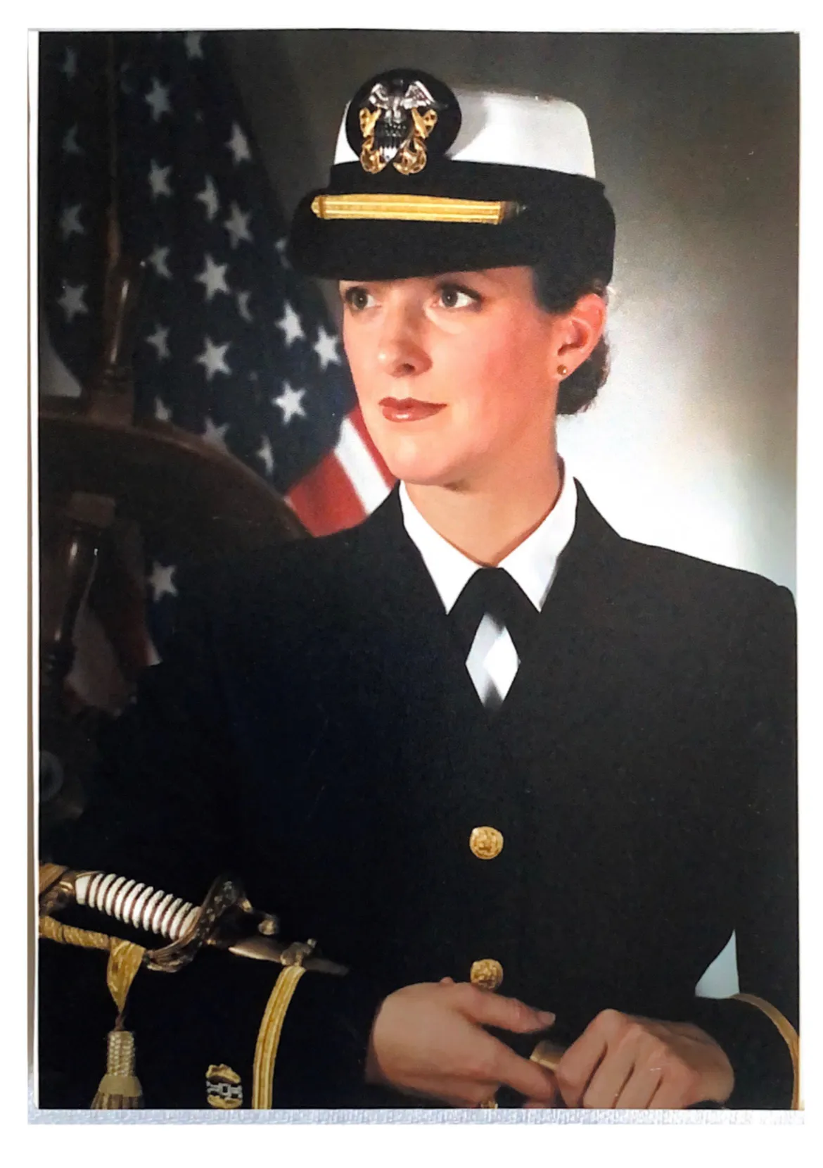 Amy Larson in Uniform
